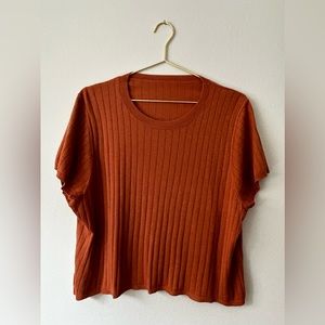 J. Crew Silk Blend Cropped T-Shirt